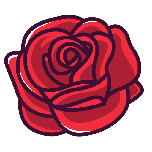 Illustration of a red rose